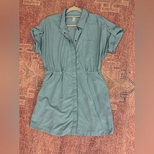 Title nine Off The Grid Shirt Dress in patina teal like new medium